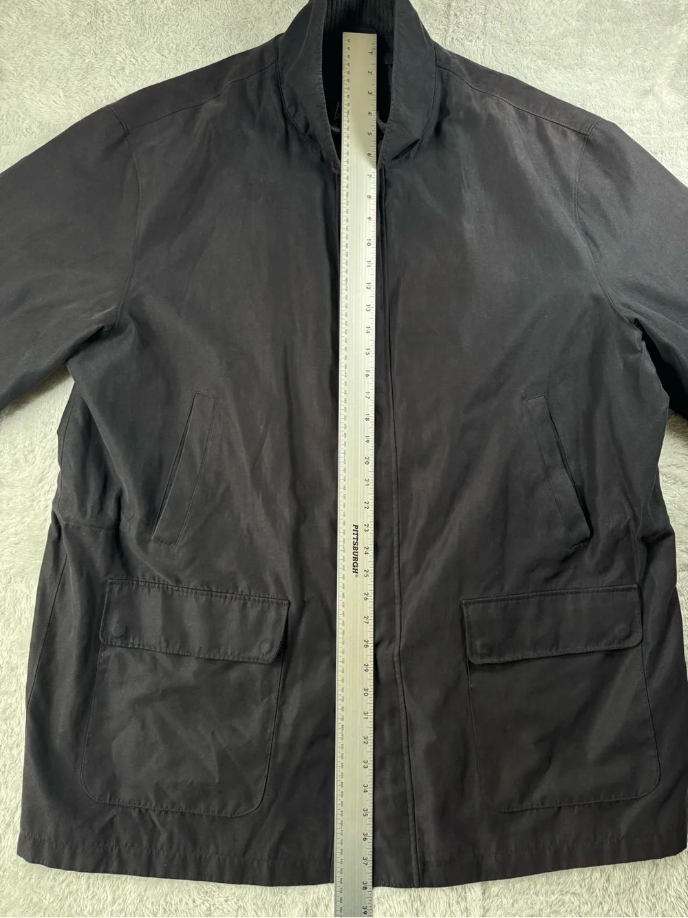 Jos. A. Bank Black Full Zip Snap Front Jacket Mens‎ XXL